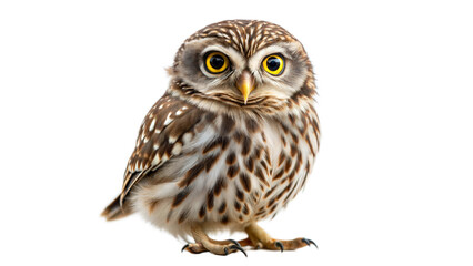 Fototapeta premium little owl on a transparent background