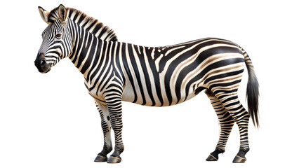 Fototapeta premium zebra on a transparent background