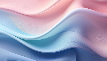 Obraz premium Soft pastel waves gradient abstract background ideal for creating items or apps