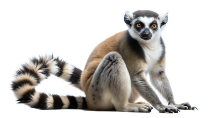 Obraz premium lemur on a transparent background