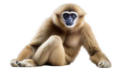 Fototapeta premium gibbon on a transparent background