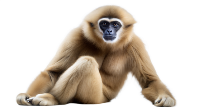 gibbon on a transparent background