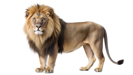 lion on a transparent background