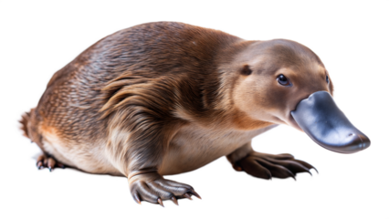 platypus on a transparent background
