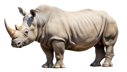 Fototapeta premium rhinoceros on a transparent background