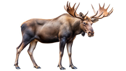 moose on a transparent background