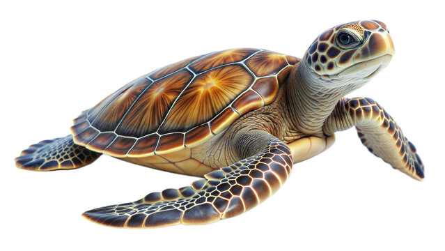sea turtle on a transparent background