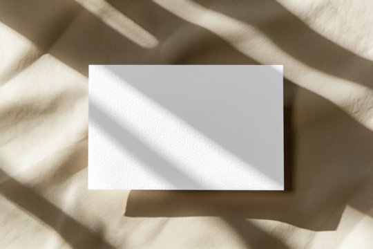 PNG Elegant card mockup, transparent background