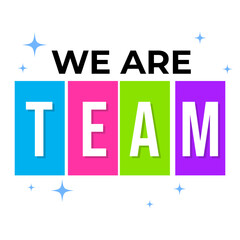 We are team employee work business company people banner template design vector