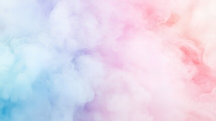Fototapeta premium a soft, pastel-colored background with a blend of light blue, pink, and white hues. It resembles a cloud of smoke or mist, creating a dreamy and ethereal effect