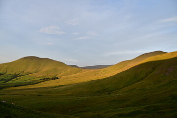 Sunset in Galty Mountains, Galtee Mountains, Co. Tipperary, Ireland