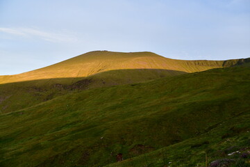 Fototapeta premium Sunset in Galty Mountains, Galtee Mountains, Co. Tipperary, Ireland