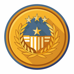 coin usa vector art illustration