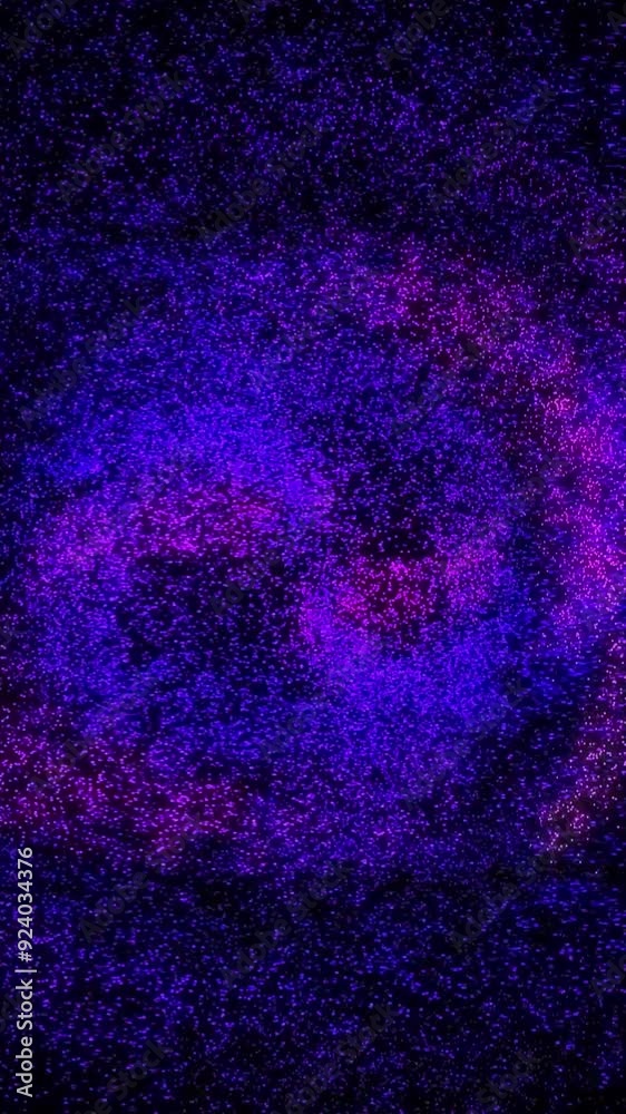 Wall mural vertical purple pink particle swirl 4k loop features purple and pink particles swirling in circles i