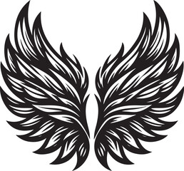 Obraz premium eagle with wings vector illustration 