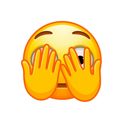 Peeking Face Emoji
