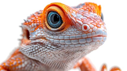 Fototapeta premium Close-Up of a Lizard Showcasing Detailed Scales
