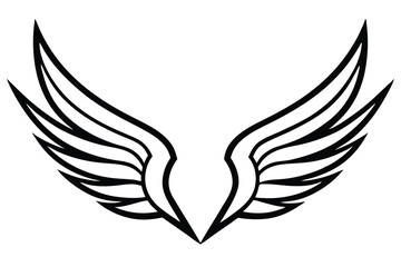 eagle with wings vector illustration 