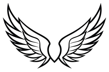 eagle with wings vector illustration 