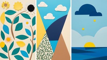 Naklejka premium illustration of a landscape.