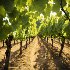 Fototapeta premium Plantação de uvas.