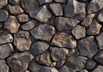 texture of small, flat rocks arranged in a random pattern on the wall