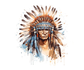 Native American Chiefs with Headdress