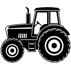 tractor on a white background