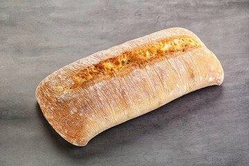 Italian ciabatta bread fresh and crust