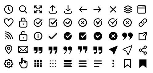 User Interface Line Iconsbasic