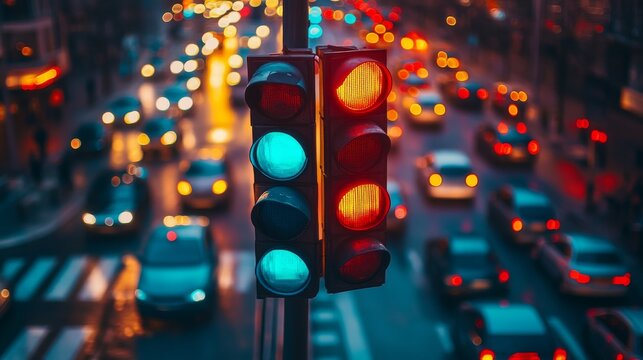 Smart Traffic Lights with AI: Traffic lights adapting to real-time traffic conditions using AI.