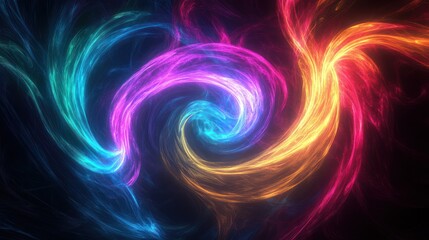 Abstract Colorful Swirls