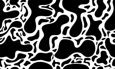 Seamless abstract pattern of sinuous lines. Template for packaging, poster, screensaver, textiles, decorations and creative design