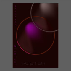 Fototapeta premium Gradient background. Template for social media, poster, cover, banner, interior design and creative idea