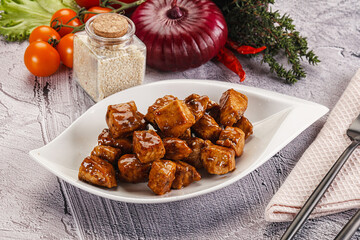 Chicken fillet with soya teriyaki sauce