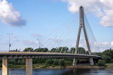 Fototapeta premium Warsaw, Poland, Europe, 5 August 2024: Churches, historical buildings and streets