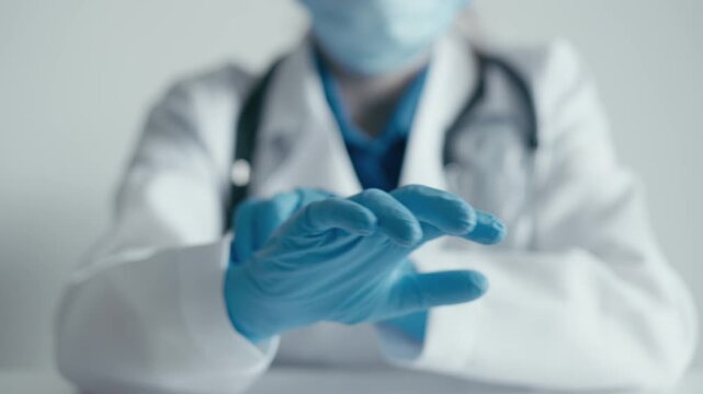 Healthcare professionals in medical settings wear protective gear and lab coats to prioritize patient care, safety, hygiene, and treatment in clinical practice for optimal health outcomes