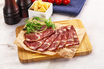 Italian pork sausage - prosciutto crudo