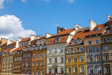 Warsaw, Poland, Europe, 5 August 2024: Churches, historical buildings and streets
