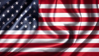 Naklejka premium american flag in the wind