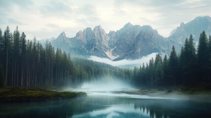 Misty Mountain Lake