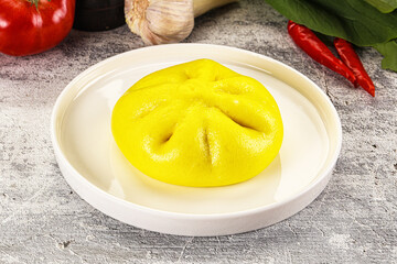 Asian stuffed steamed Bun Bao