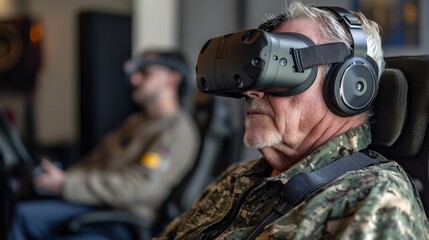 Virtual Reality Therapy for PTSD: VR programs helping patients with PTSD through immersive therapy.