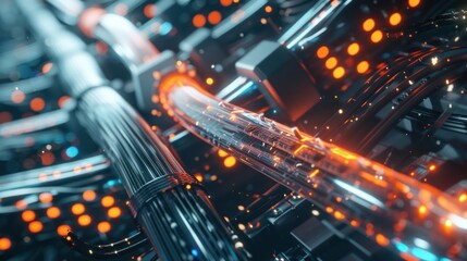 Obraz premium Futuristic Technology Abstract