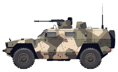 PNG Military armored vehicle illustration
