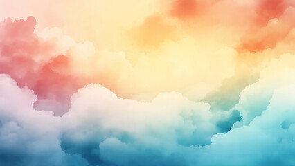 Fototapeta premium clouds in the sky watercolor style graphic resource