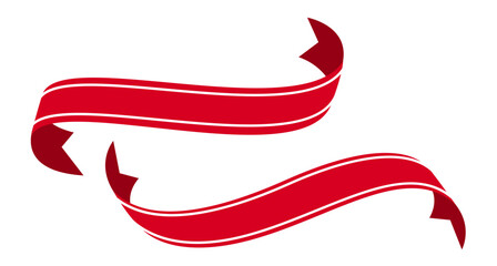 Obraz premium decorative red ribbon