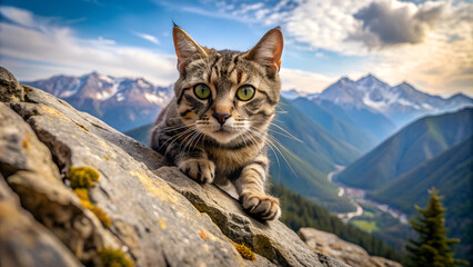 Obraz premium Mountain Cat. 