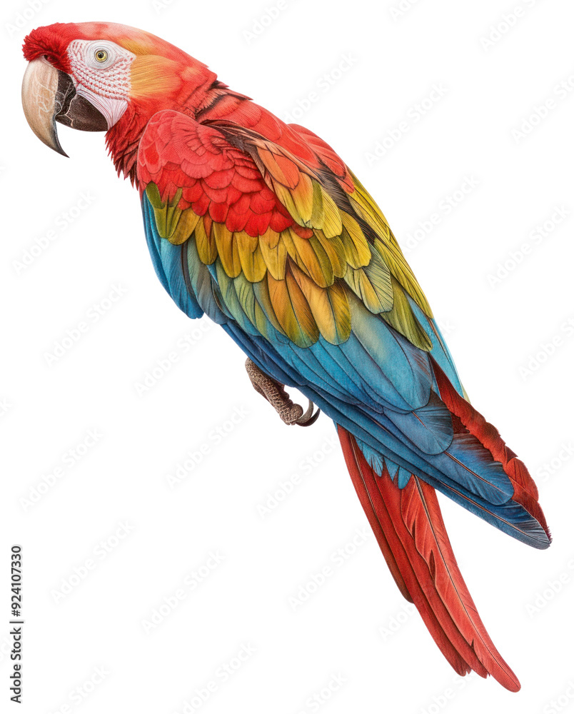 Sticker png parrot animal bird wildlife.