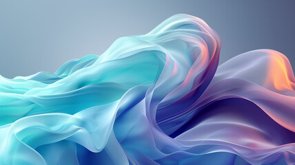 Fototapeta premium A mesmerizing abstract composition featuring swirling, ethereal forms that evoke images of celestial bodies and cosmic landscapes.